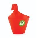 Balcony Hook Pot no.1 | Set of 6 Planter (5.75" x 3.25", Height 6.5") - Red