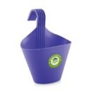 Balcony Hook Pot no.1 | Set of 6 Planter (5.75" x 3.25", Height 6.5") - Purple