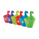 Balcony Hook Pot no.1 | Set of 6 Planter (5.75" x 3.25", Height 6.5") - Assorted